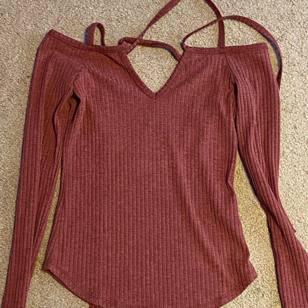 Tobi rose colored tie sweater!